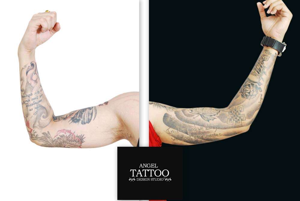 Tattoos - Full Sleeve Tattoos | Full Sleev Tattoo Procedure Explain