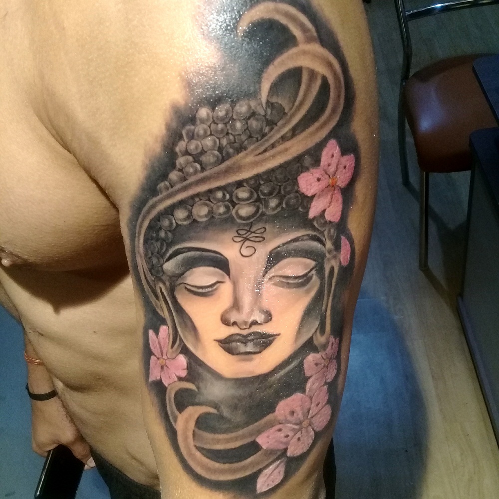 buddha tattoo, buddha tattoo in gurgaon