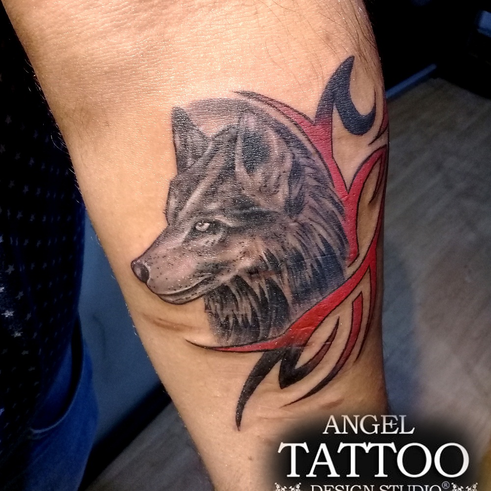 wolf tattoo, animal tattoo, wolf tattoo design