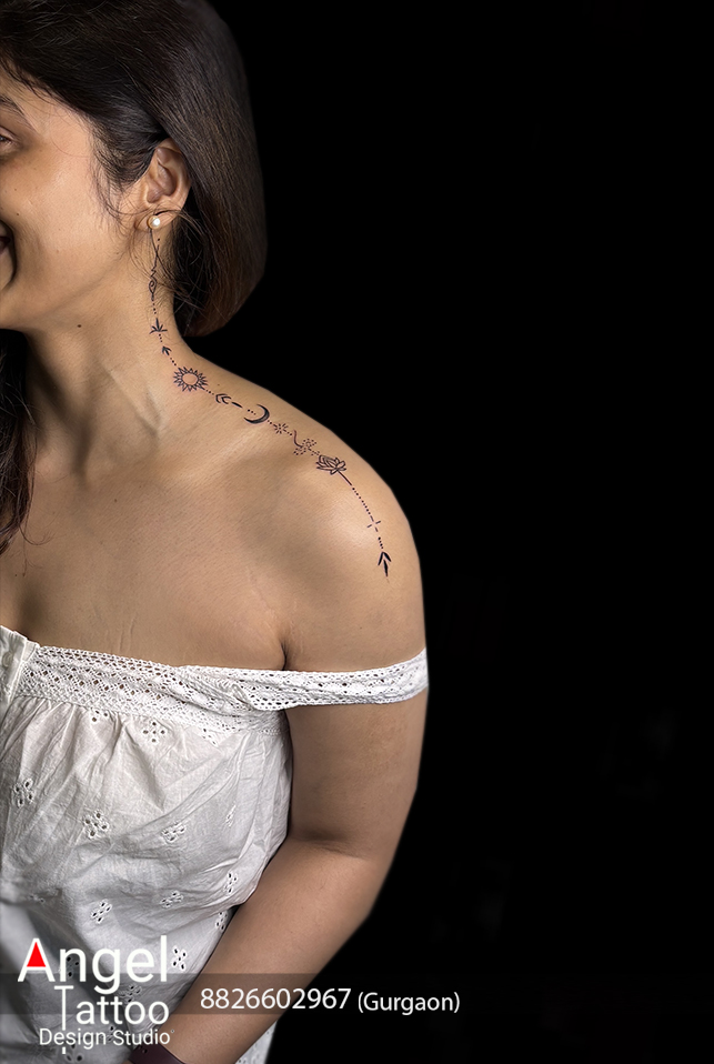 Shoulder Tattoo For Girls 4
