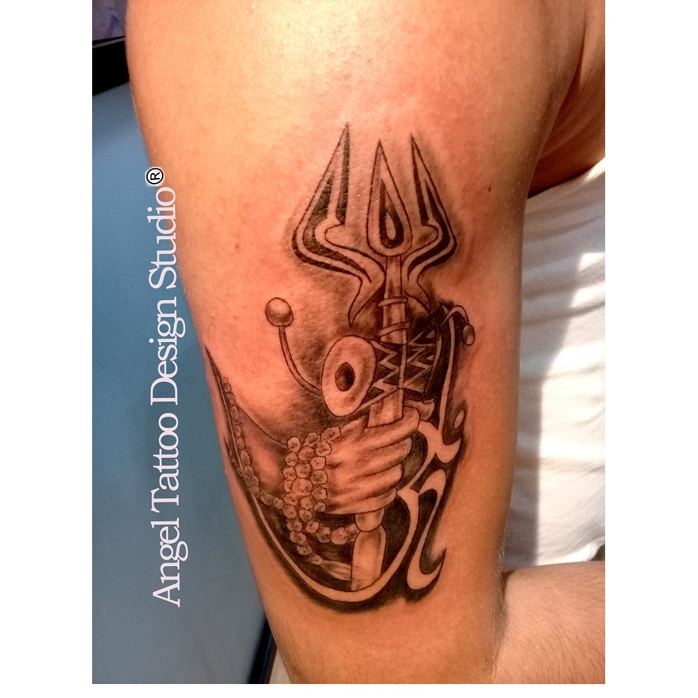 om trishul tattoos for men