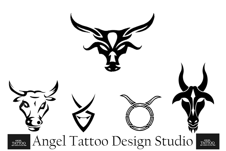 tribal taurus tattoo design - Clip Art Library
