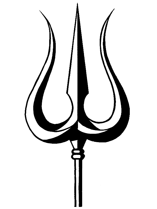 Trishul tattoo template