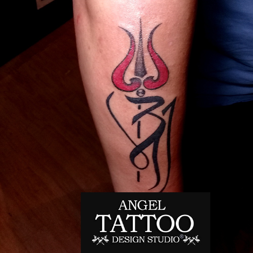 ma-paa tattoo | Maa-paa with Trishul Tattoo #Trishultattoo #… | Flickr