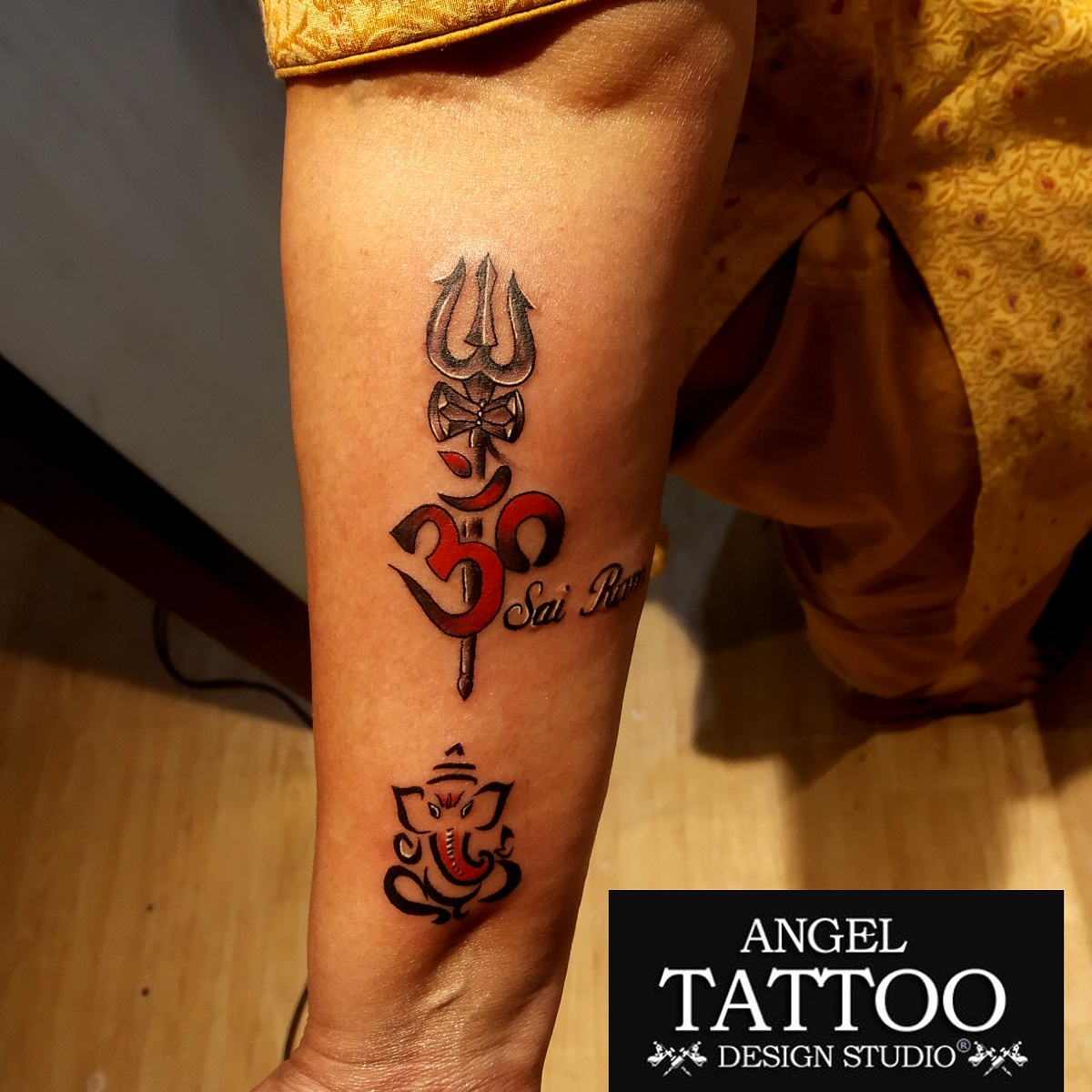 om trishul tattoos for men