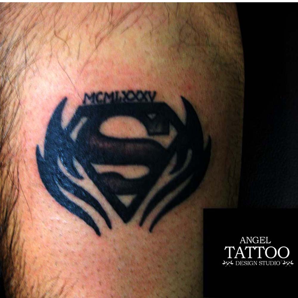 Tattoo uploaded by John D Nguyen (Anu RA) • Superman logo inverted…Thanks  for looking. #superherotattoo #superman #byjncustoms • Tattoodo