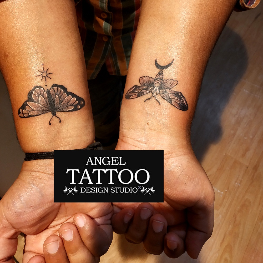 butterfly tattoo, tattoo for girls, tattoo on wrist