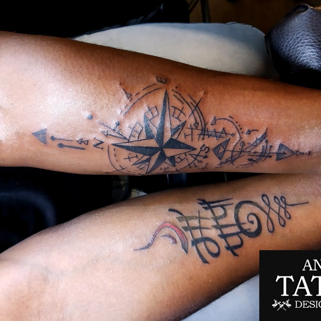 compass tattoo, compass tattoo design