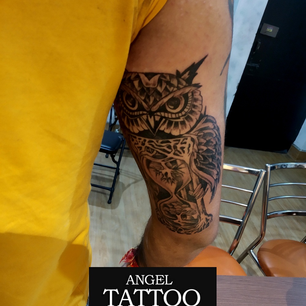 owl tattoo, bird tattoo,tattoo for bird lovers