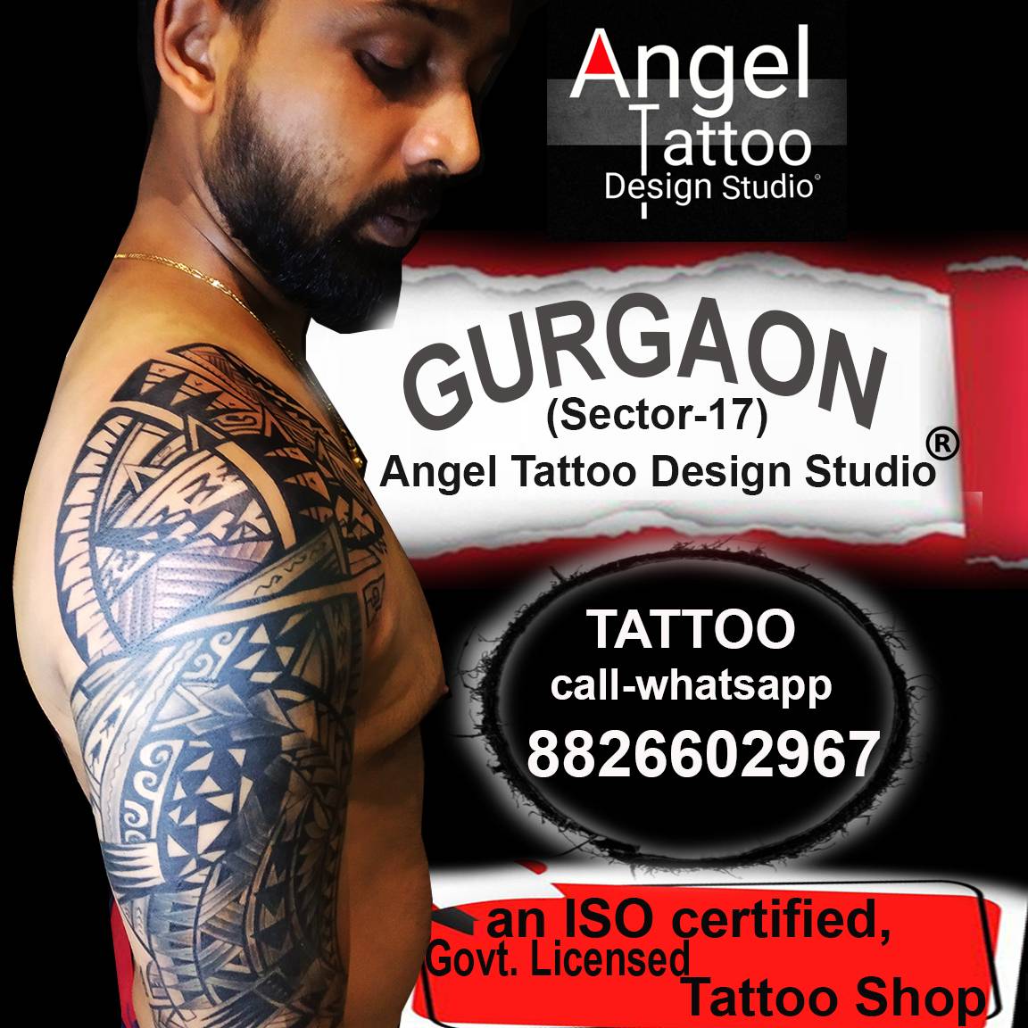 tattoo, tattoo shop near me in gurgaon