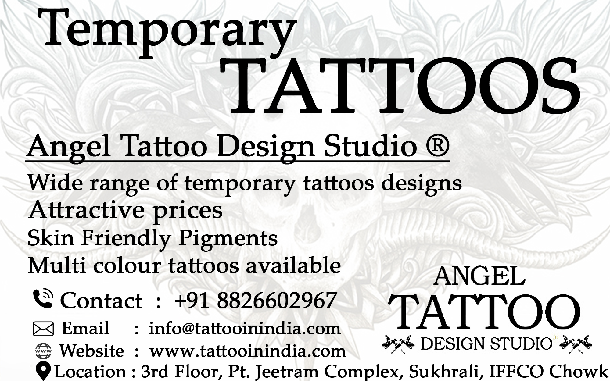 Permanent Tattoo Making Service at Rs 700/inch in Ranchi | ID: 22885788073